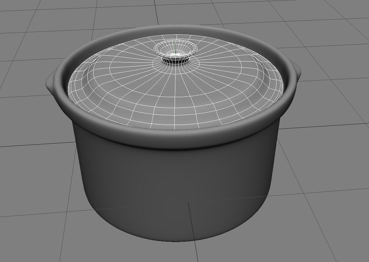 Terracotta Cooking Pot 3D Model Low-poly 3D model_9