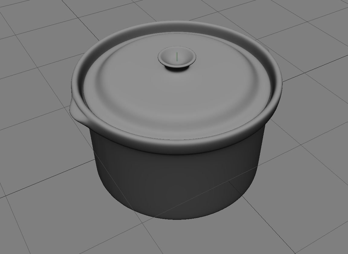 Terracotta Cooking Pot 3D Model Low-poly 3D model_14