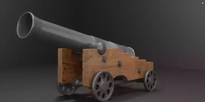 WW1 Cannon 3D model