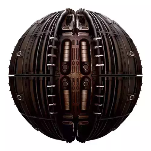 PBR Sci-Fi Industrial Texture 01 Low-poly 3D model