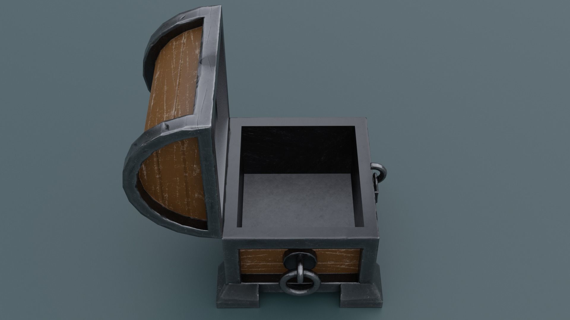 Treasure Chest Low-poly 3D model_21