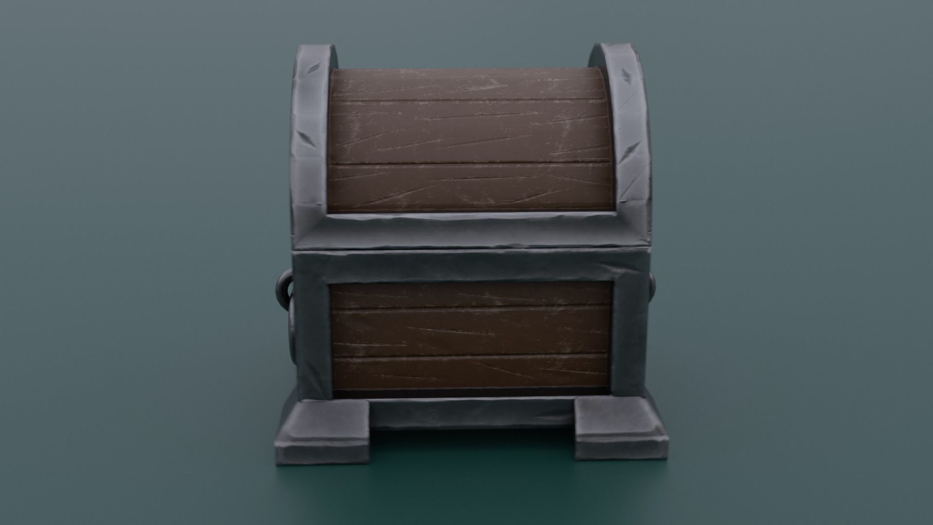 Treasure Chest Low-poly 3D model_13