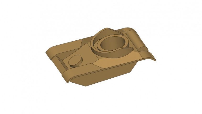 tank little model 3D print model_5