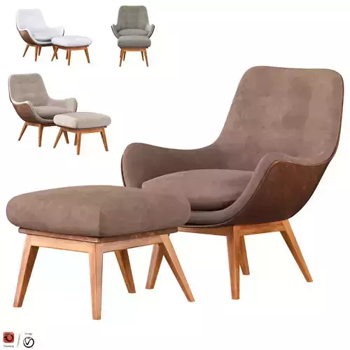 Dena Sessel chair 3D model