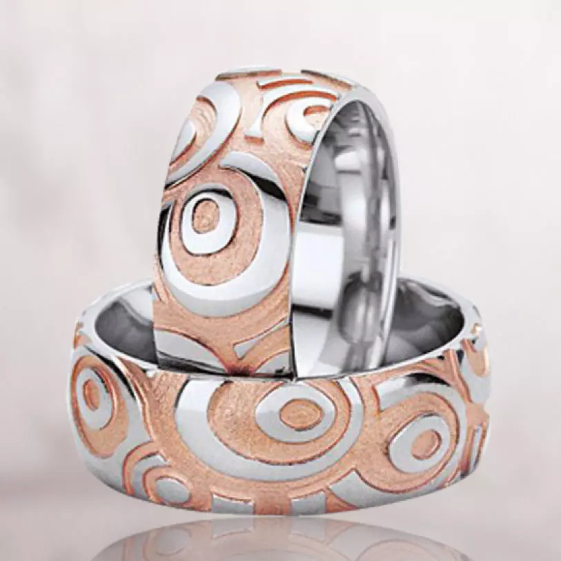 Wedding rings 008 3D print model