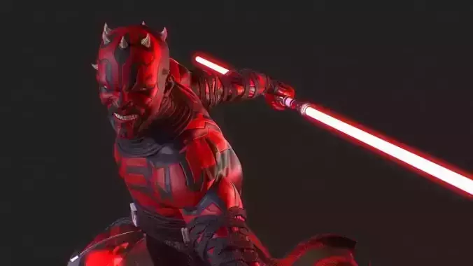 Darth Maul Statue 3D Print Ready 3D print model