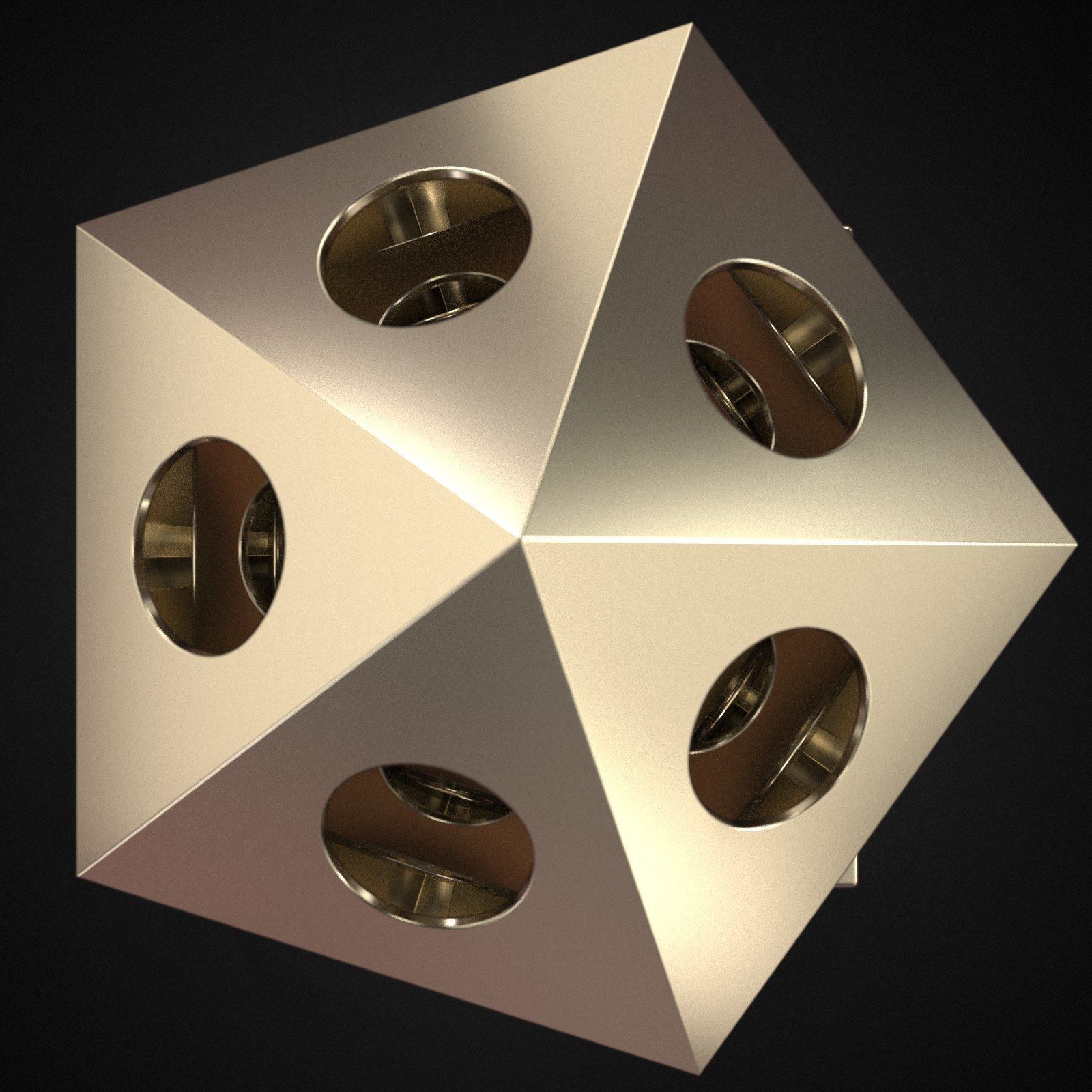 Icosahedra Echo 3D print model_14