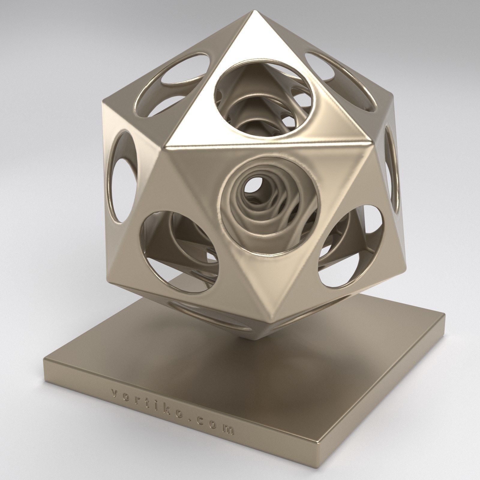 Icosahedra Echo 3D print model_5