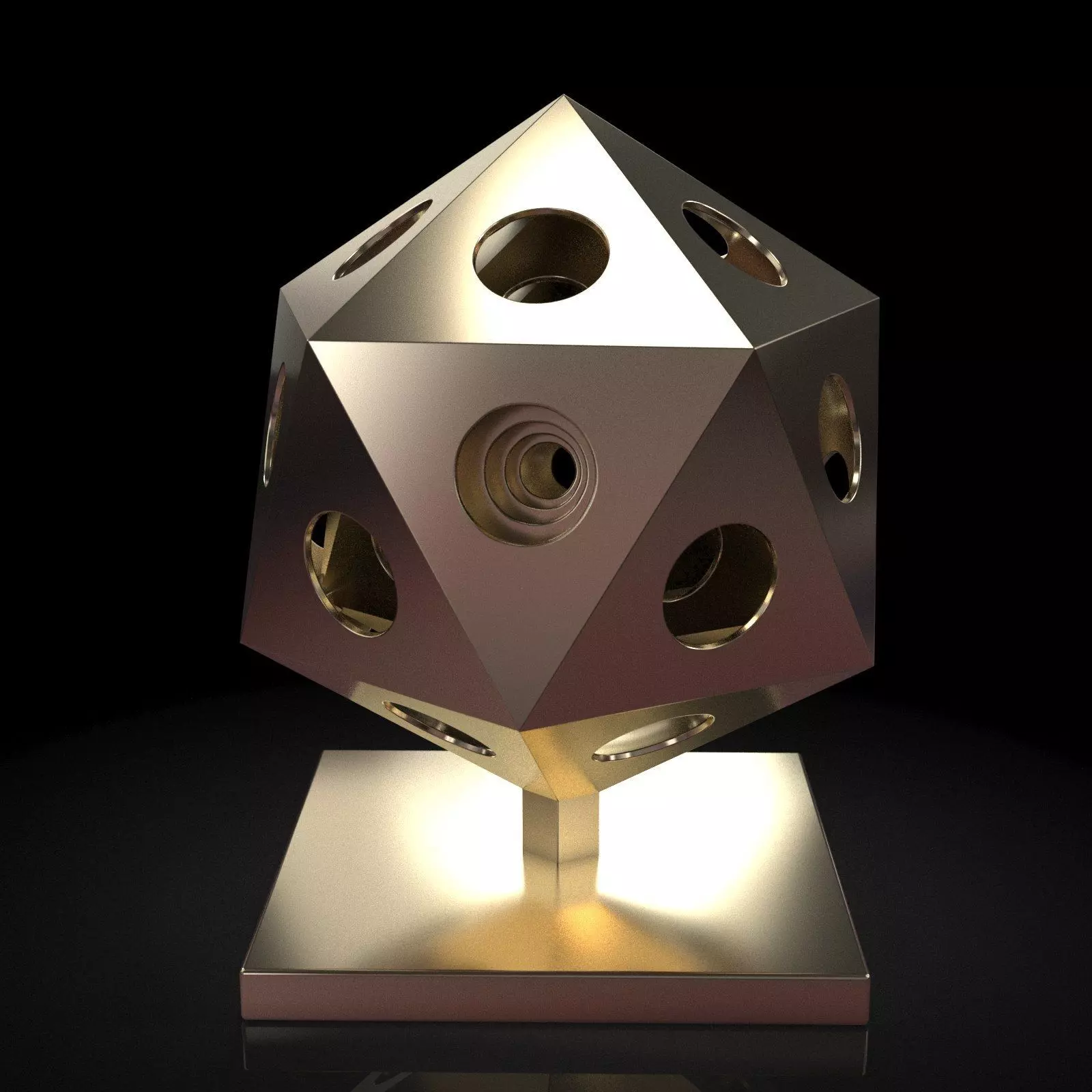 Icosahedra Echo 3D print model_0