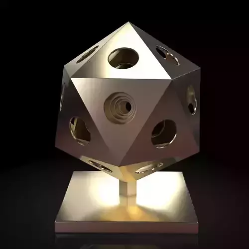Icosahedra Echo 3D print model
