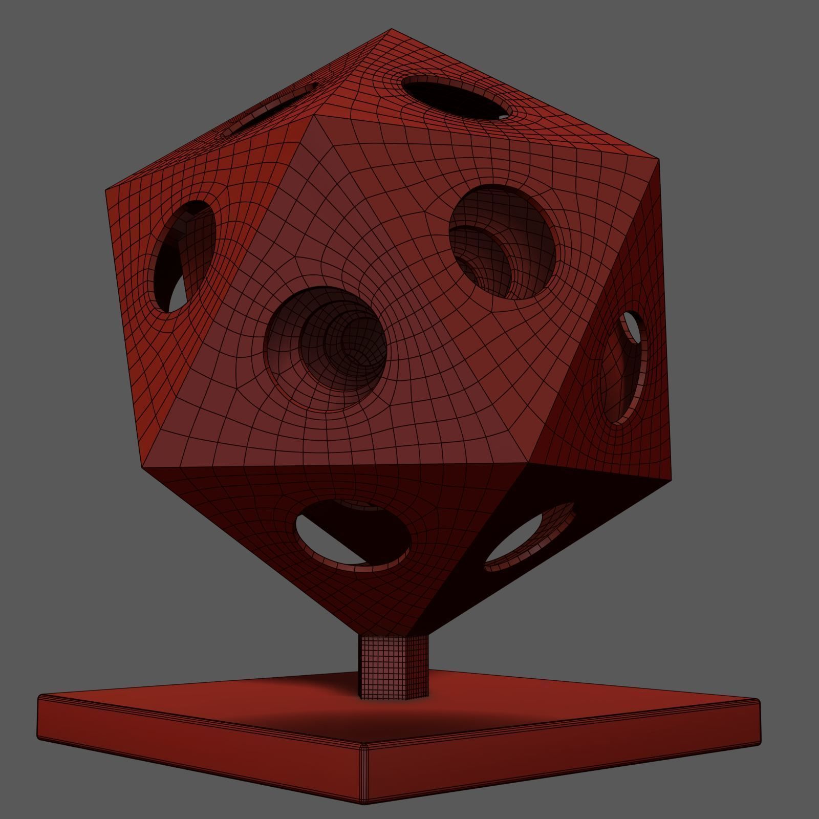 Icosahedra Echo 3D print model_2