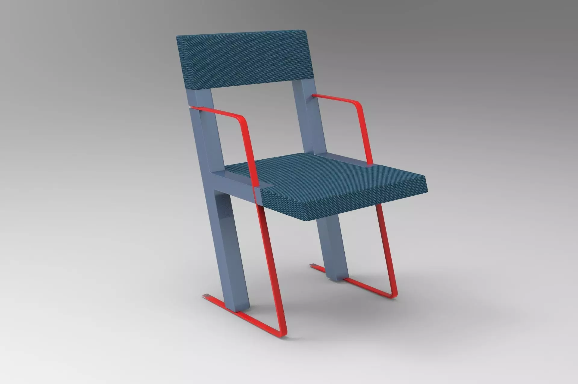 Postmodern Chair Low-poly 3D model