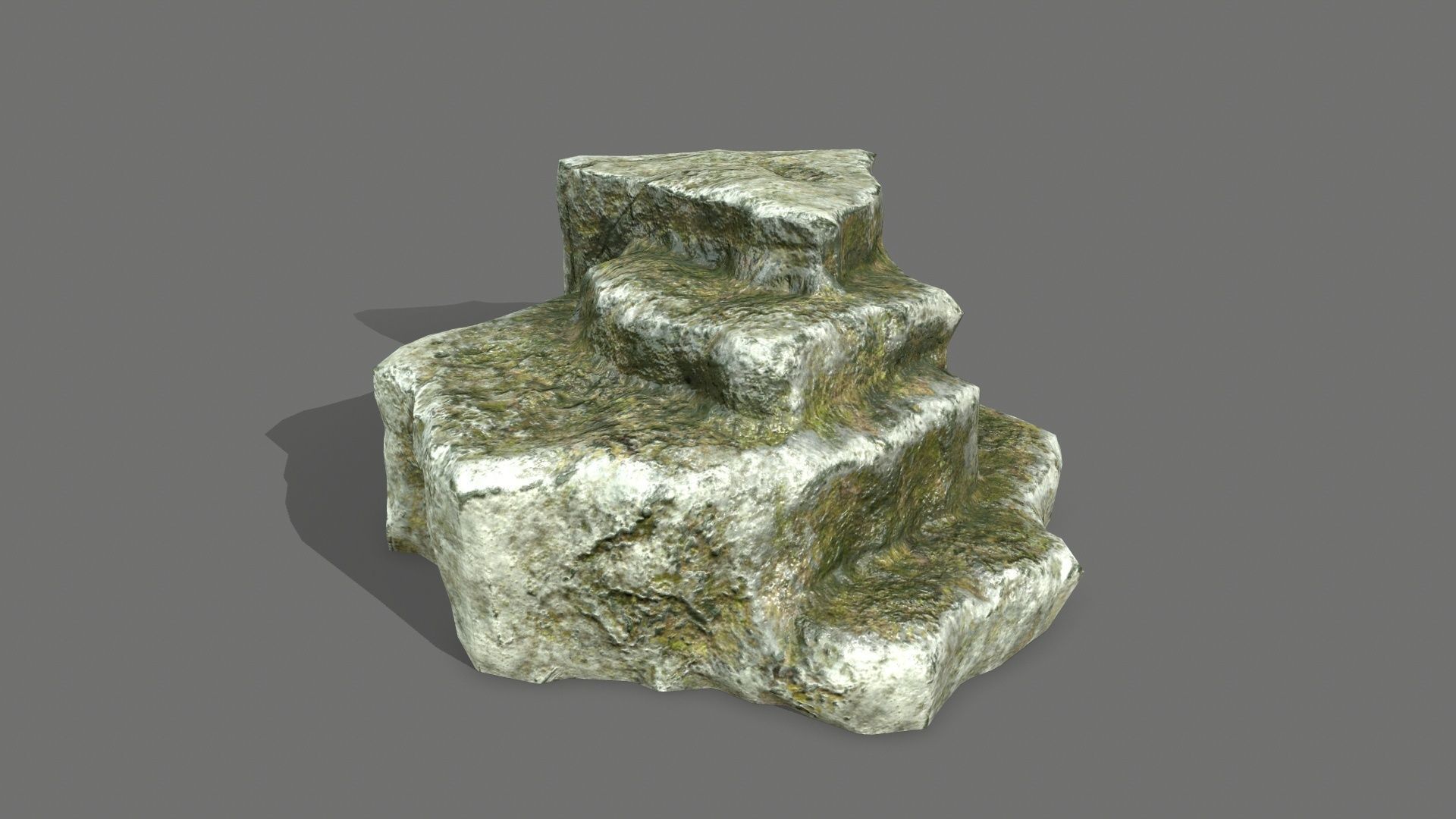 Rock Set Low-poly 3D model_11