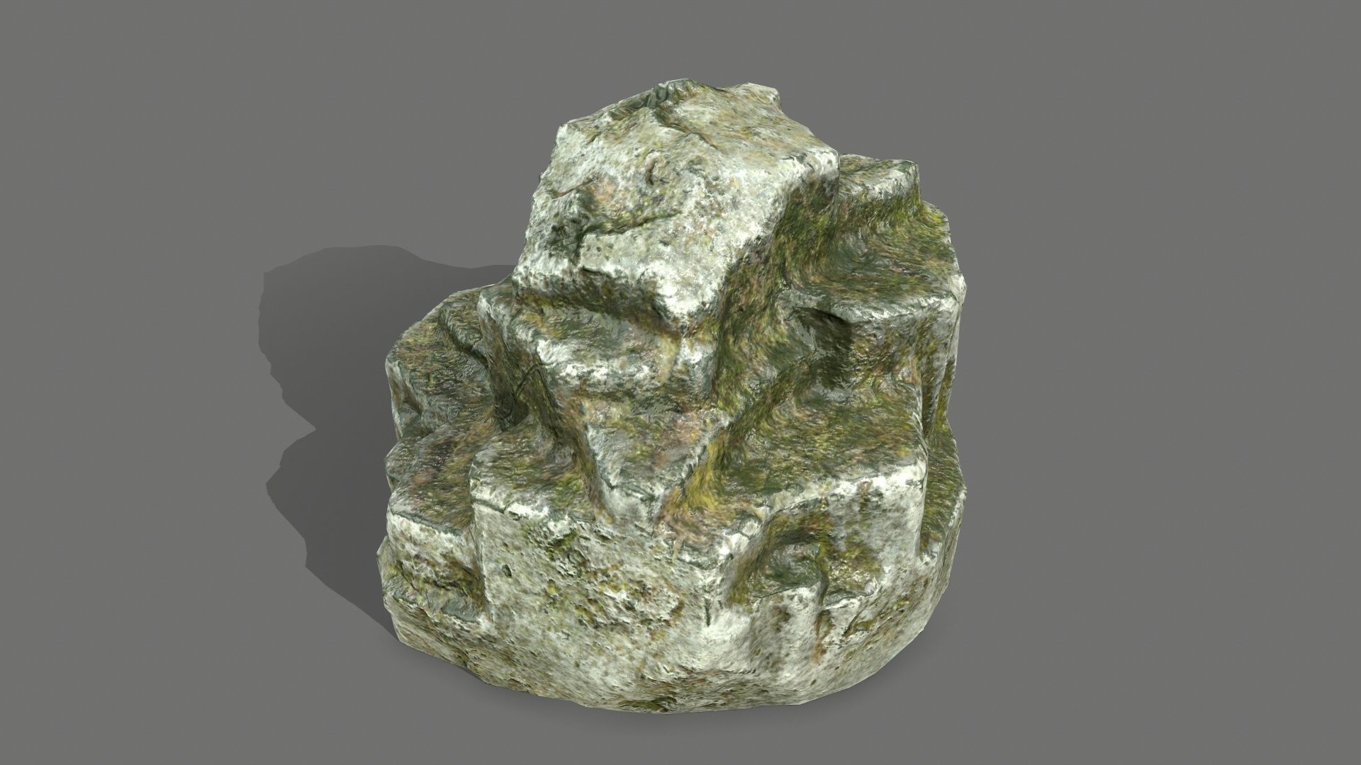 Rock Set Low-poly 3D model_7