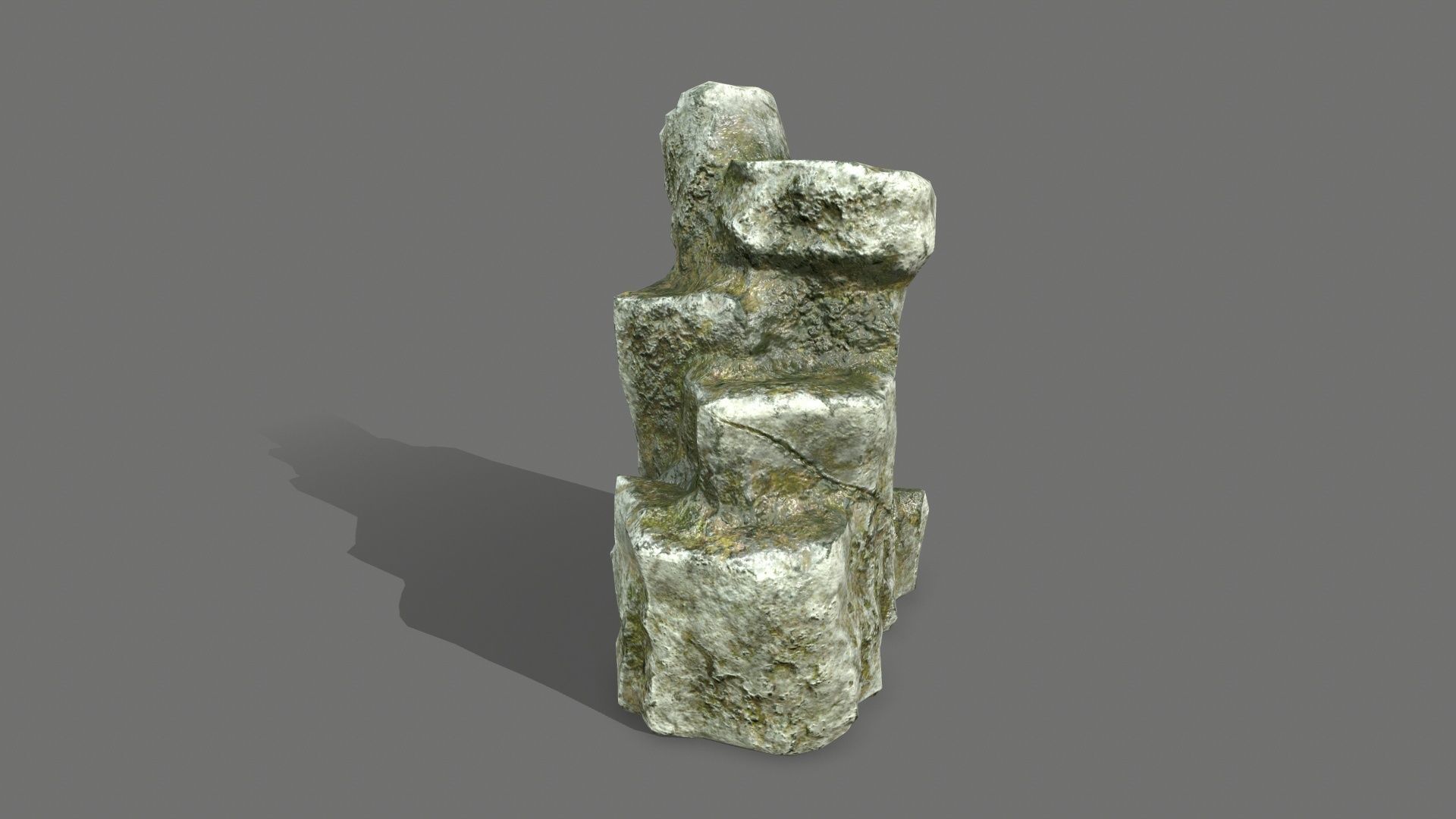 Rock Set Low-poly 3D model_16