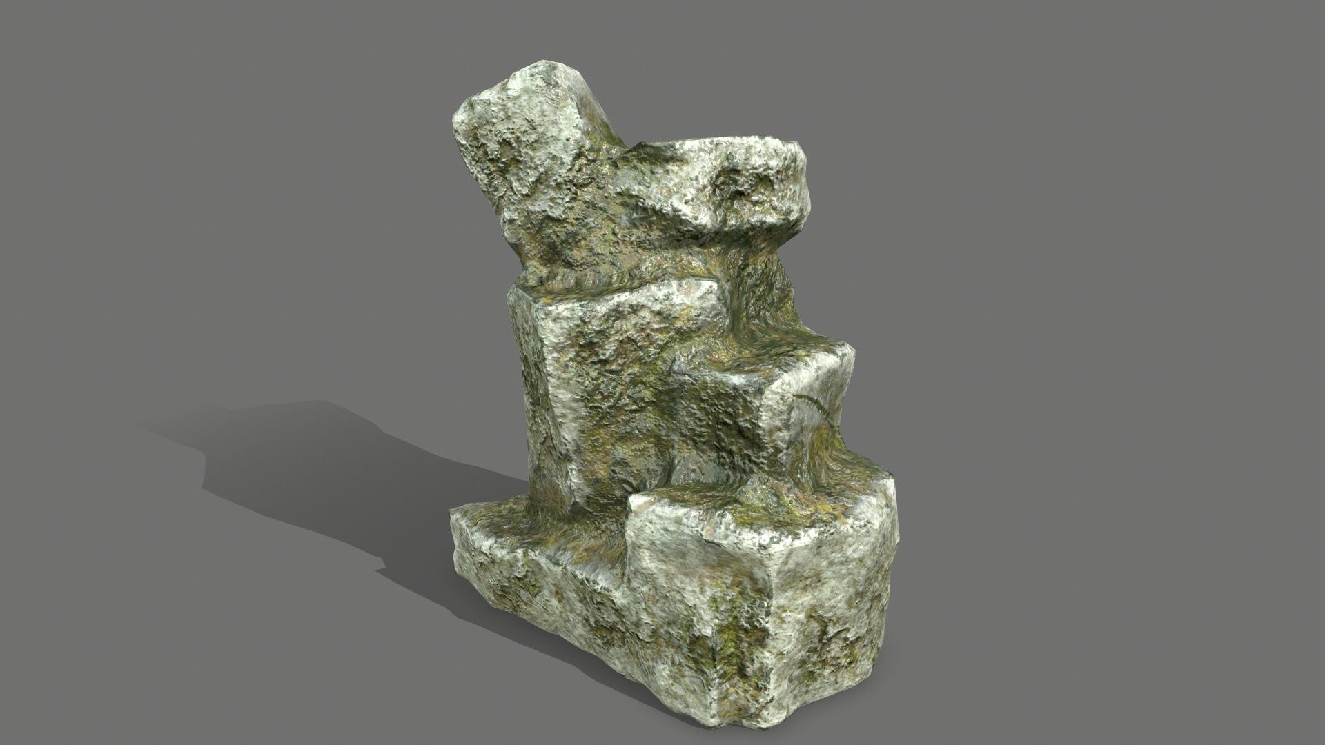 Rock Set Low-poly 3D model_14