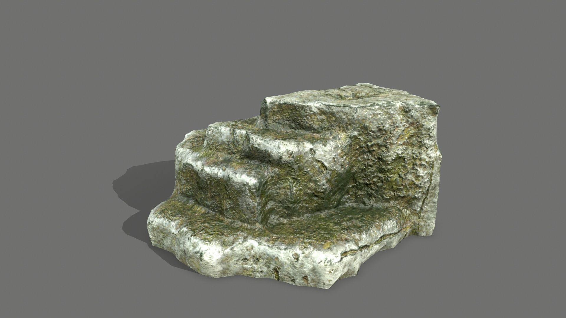 Rock Set Low-poly 3D model_13