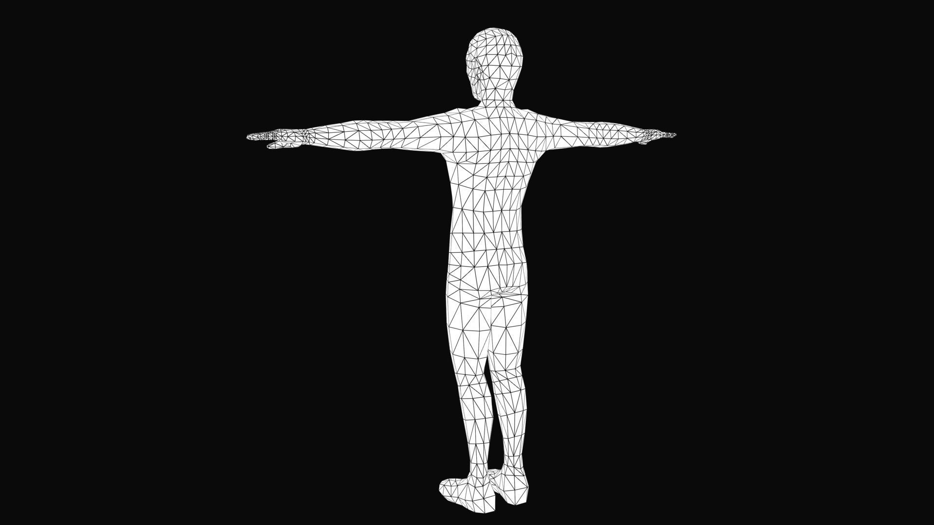 Zombi 3d lowpoly model ready  Low-poly 3D model_11