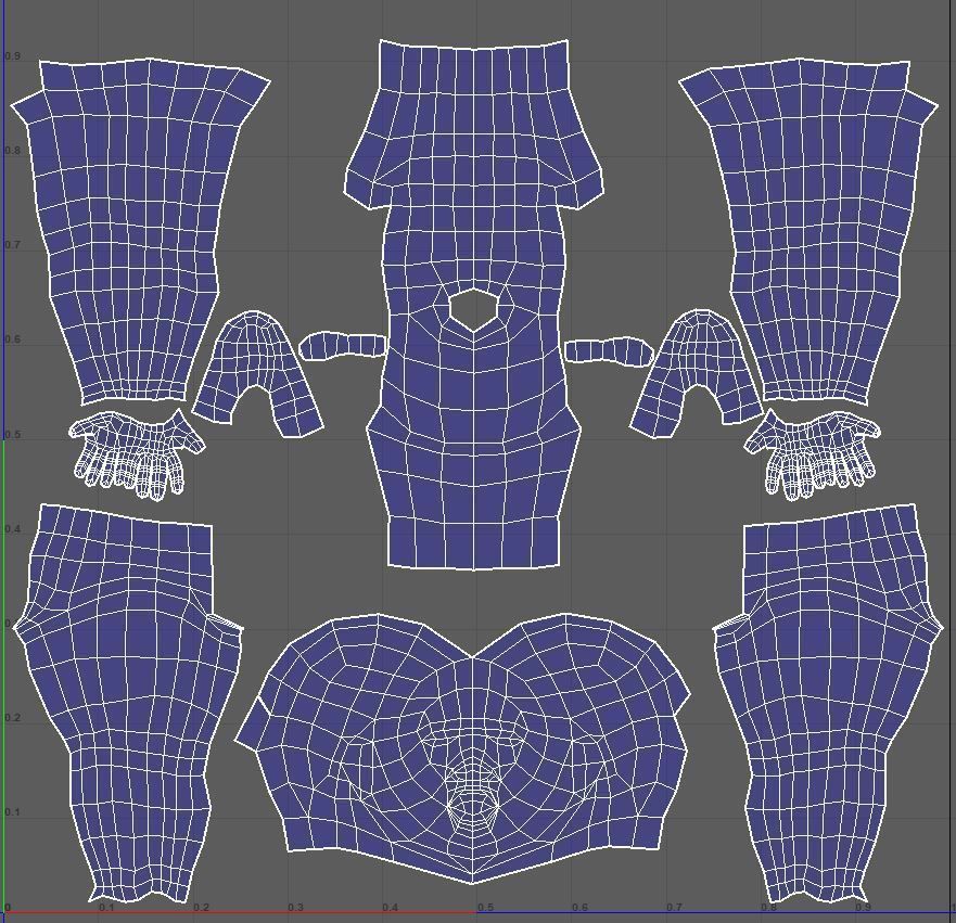 Zombi 3d lowpoly model ready  Low-poly 3D model_9