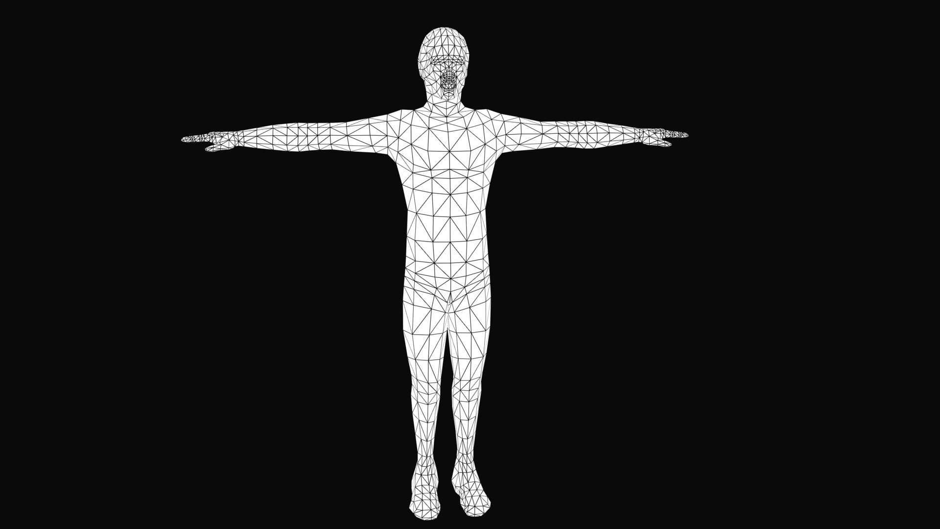 Zombi 3d lowpoly model ready  Low-poly 3D model_10