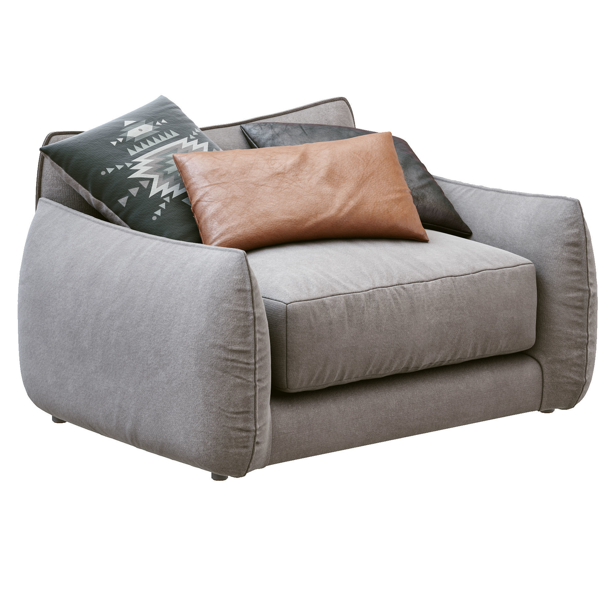 Armchair James  3D model_12