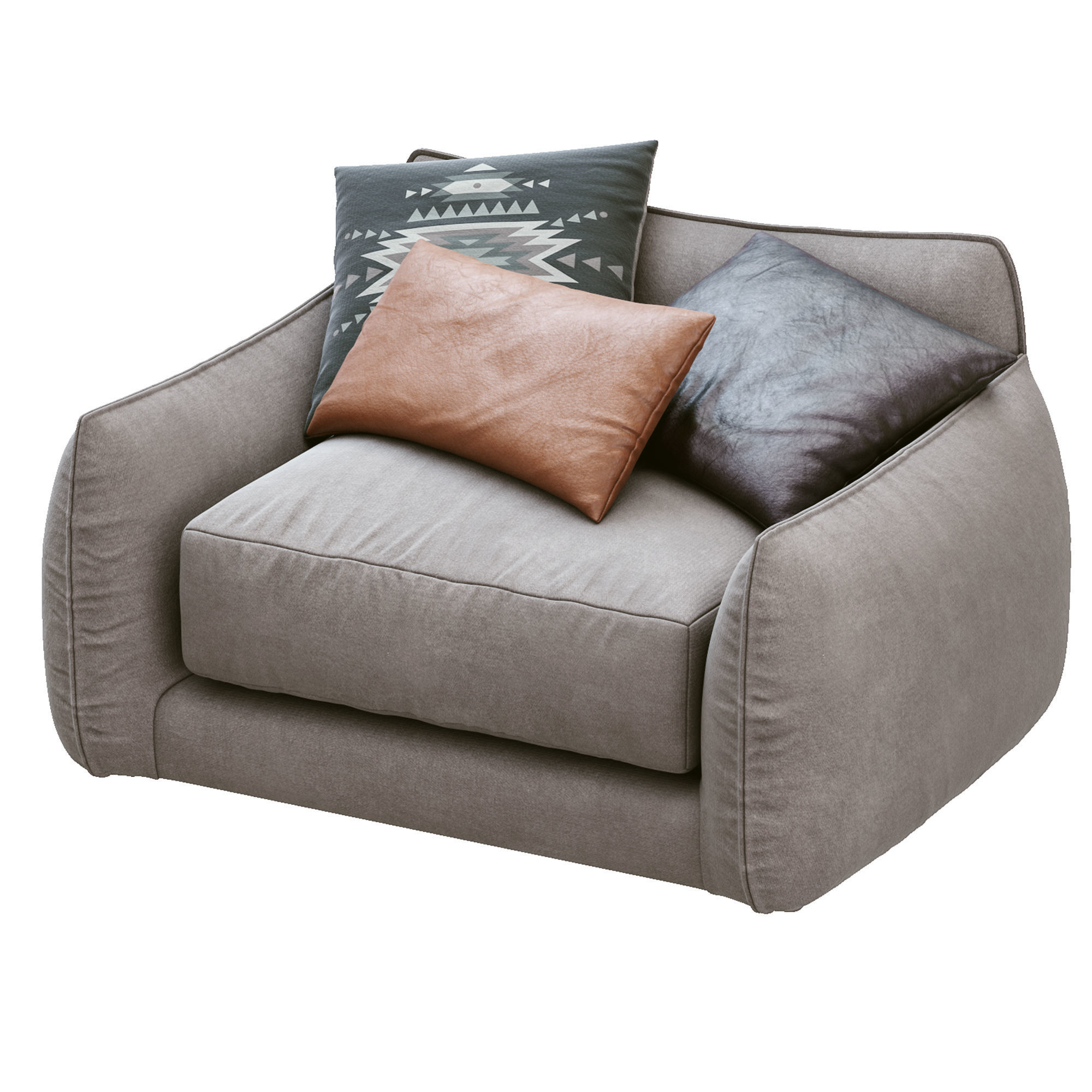 Armchair James  3D model_6