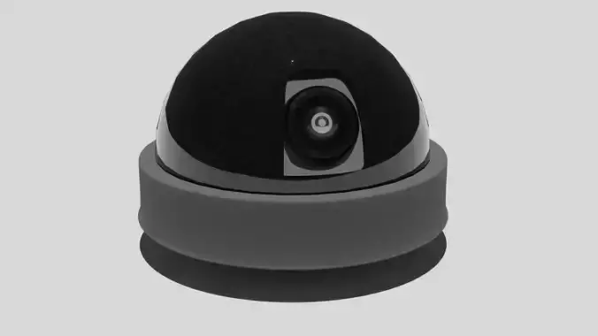 low poly security camera