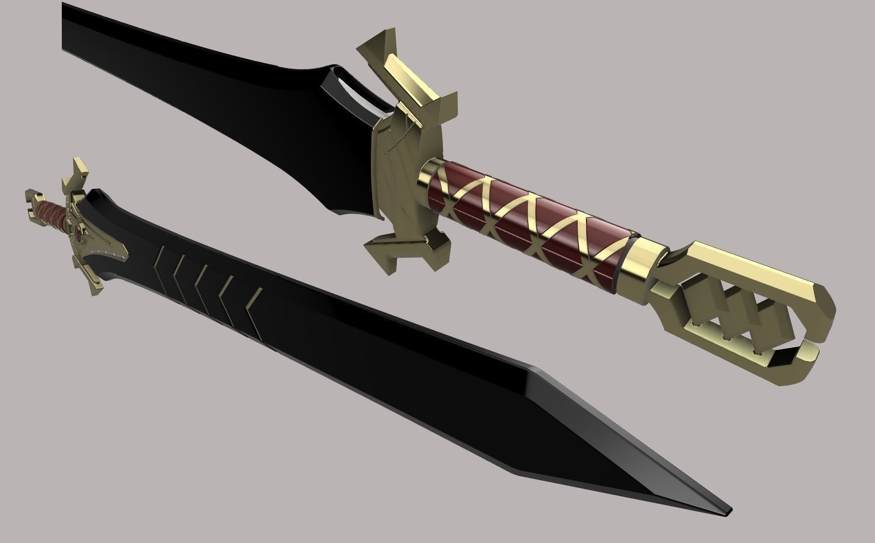 Emperor Sword Discovery 3D print model_1