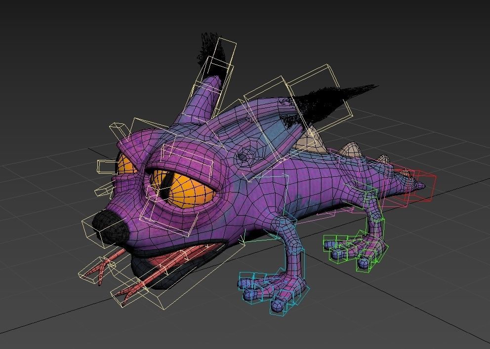 Strange amphibian 3D model_11