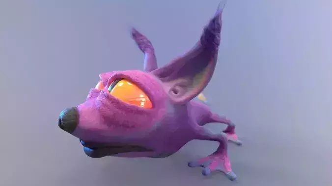 Strange amphibian 3D model