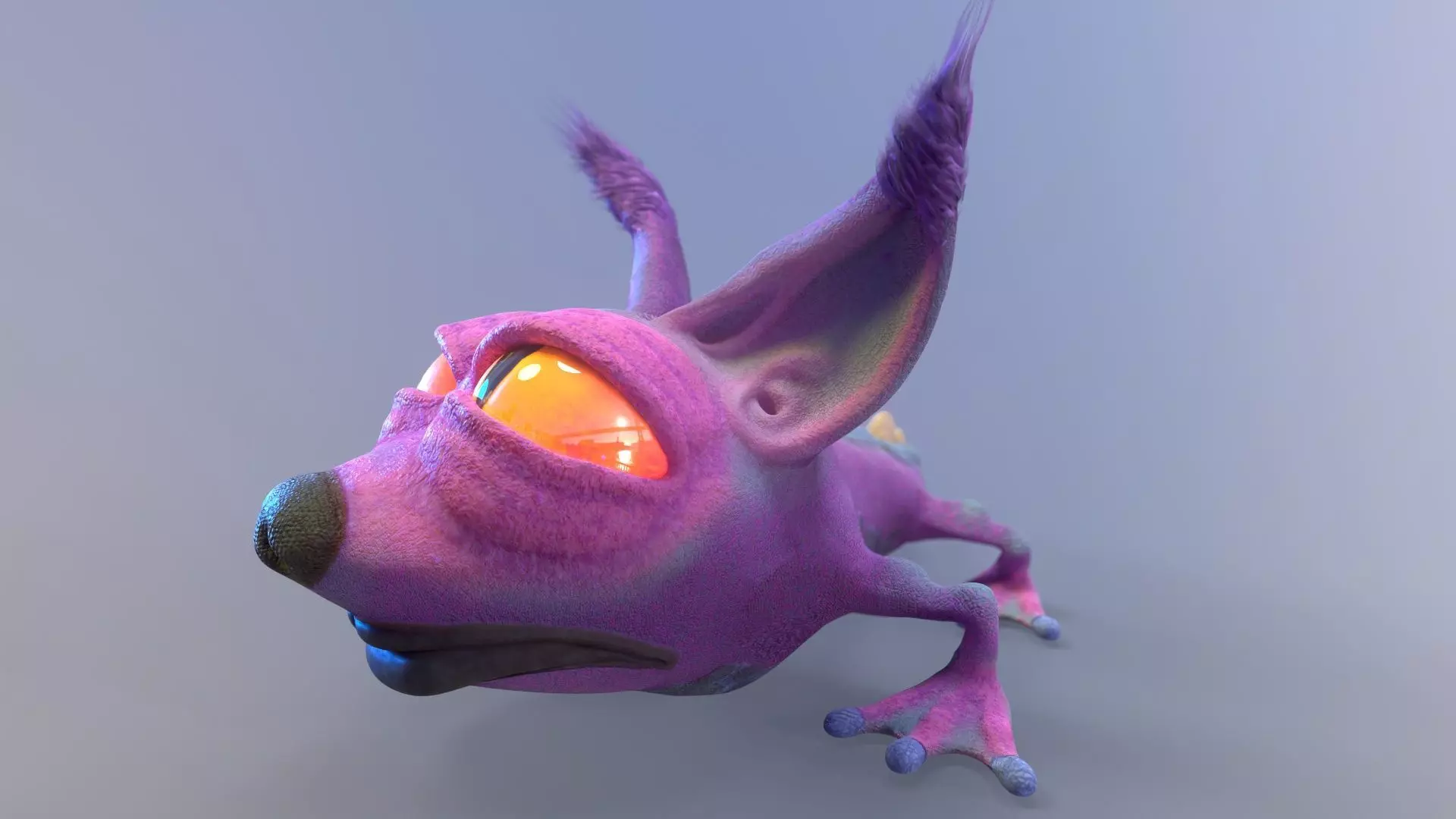 Strange amphibian 3D model_0