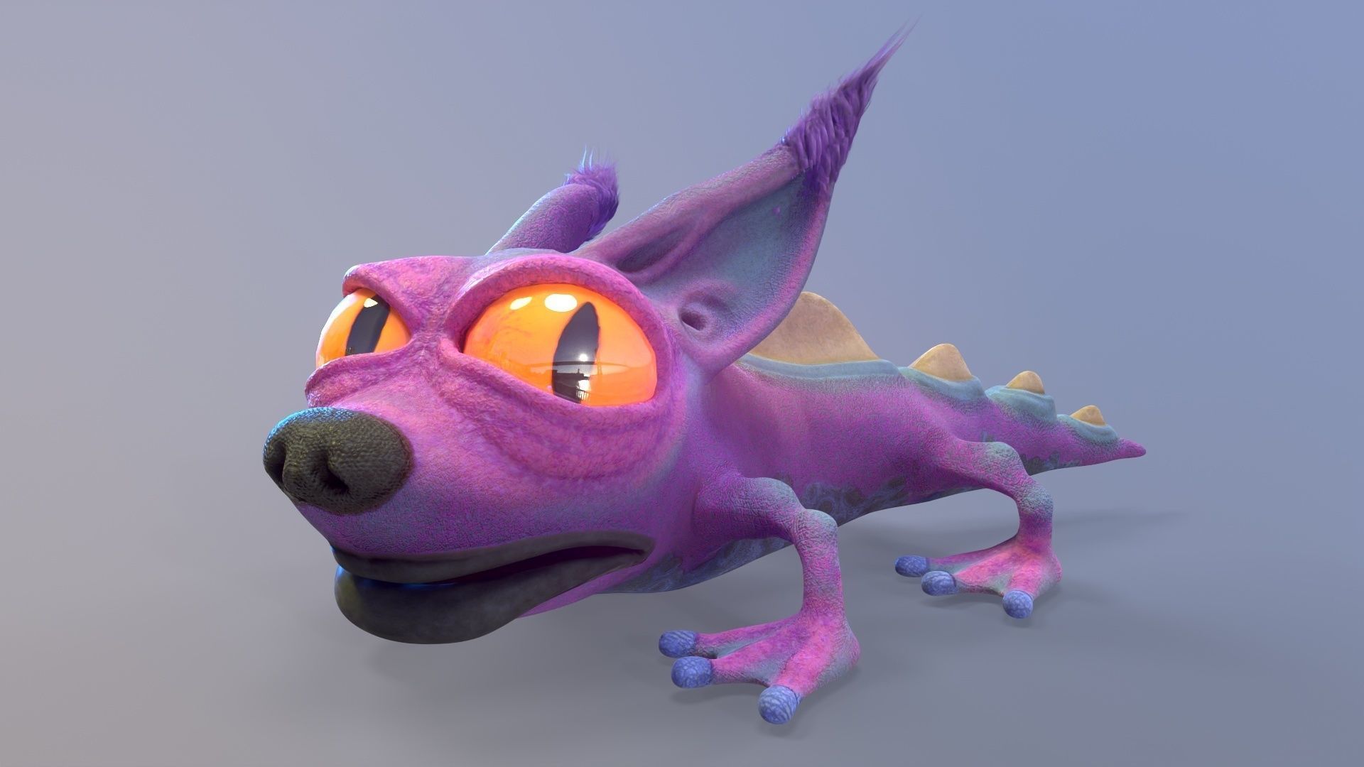 Strange amphibian 3D model_3