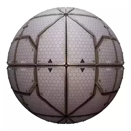 PBR Sci-Fi Industrial Texture 09 Low-poly 3D model