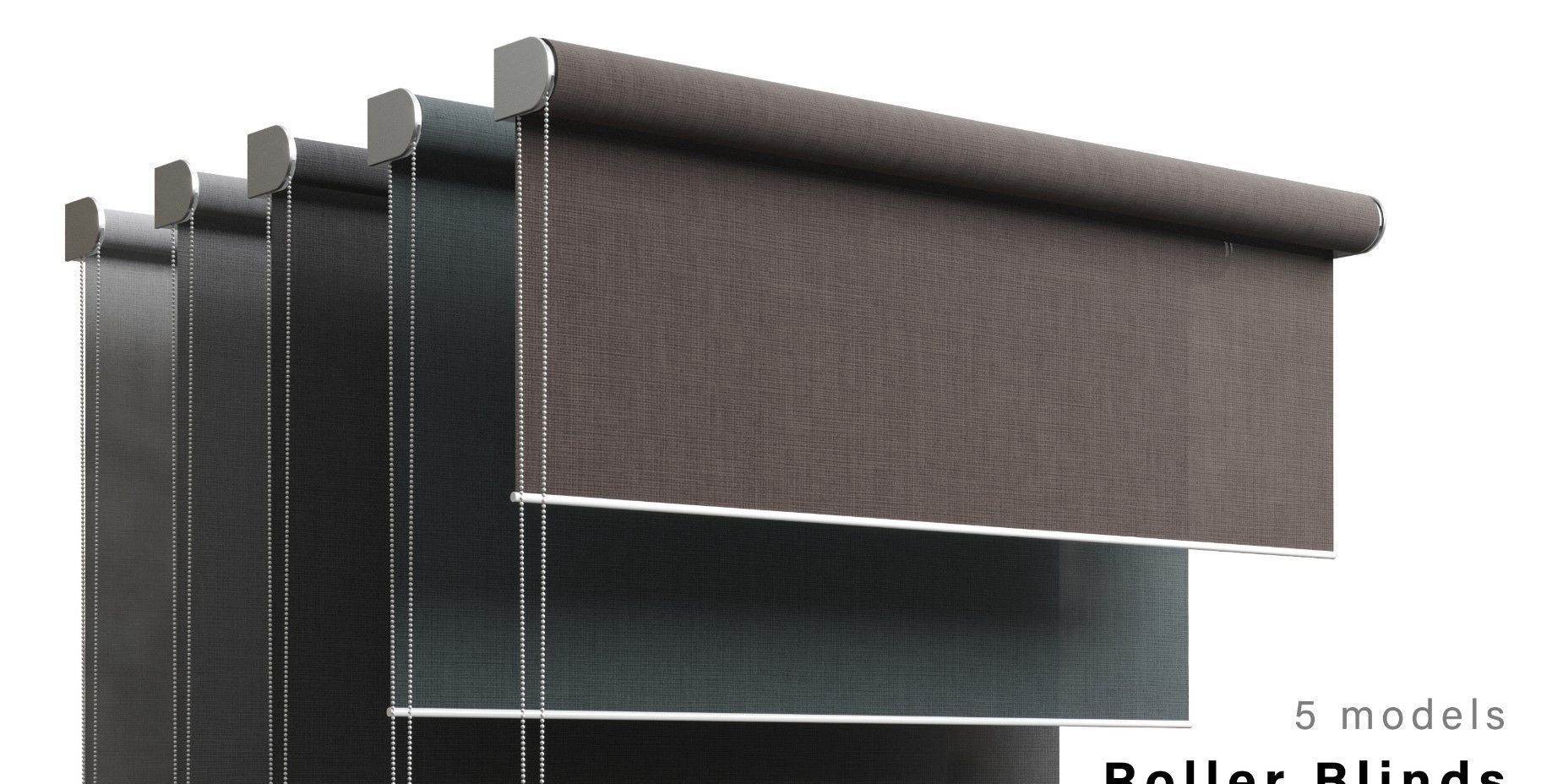 Roller blinds 01 3D model_3