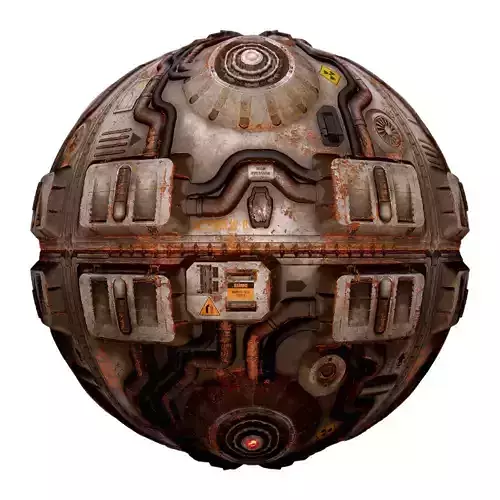 PBR Sci-Fi Industrial Texture 11 Low-poly 3D model