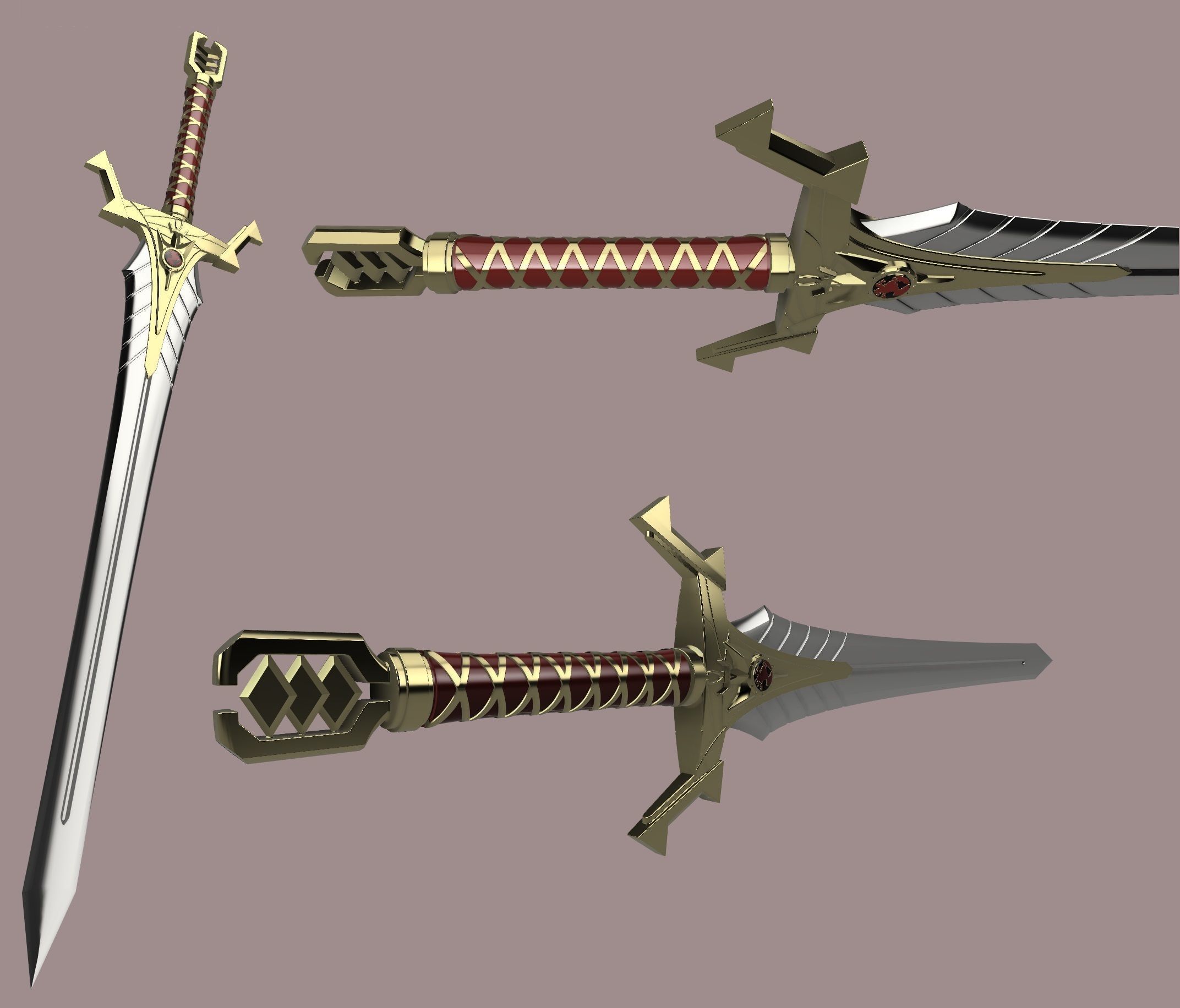 Alternative Emperor Sword Hilt 3D print model_2