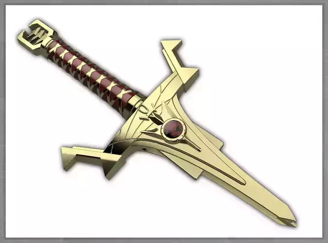 Alternative Emperor Sword Hilt 3D print model