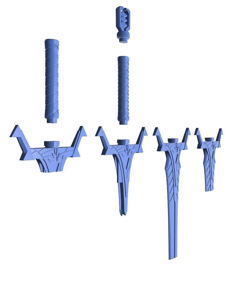 Alternative Emperor Sword Hilt 3D print model_6