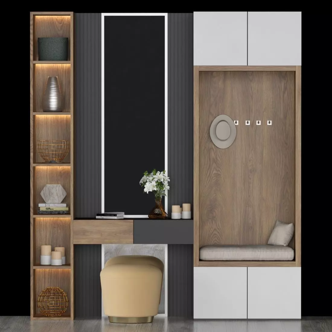 hall furniture 51 3D model