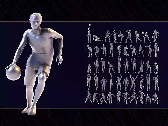  49 Basketball Player figures