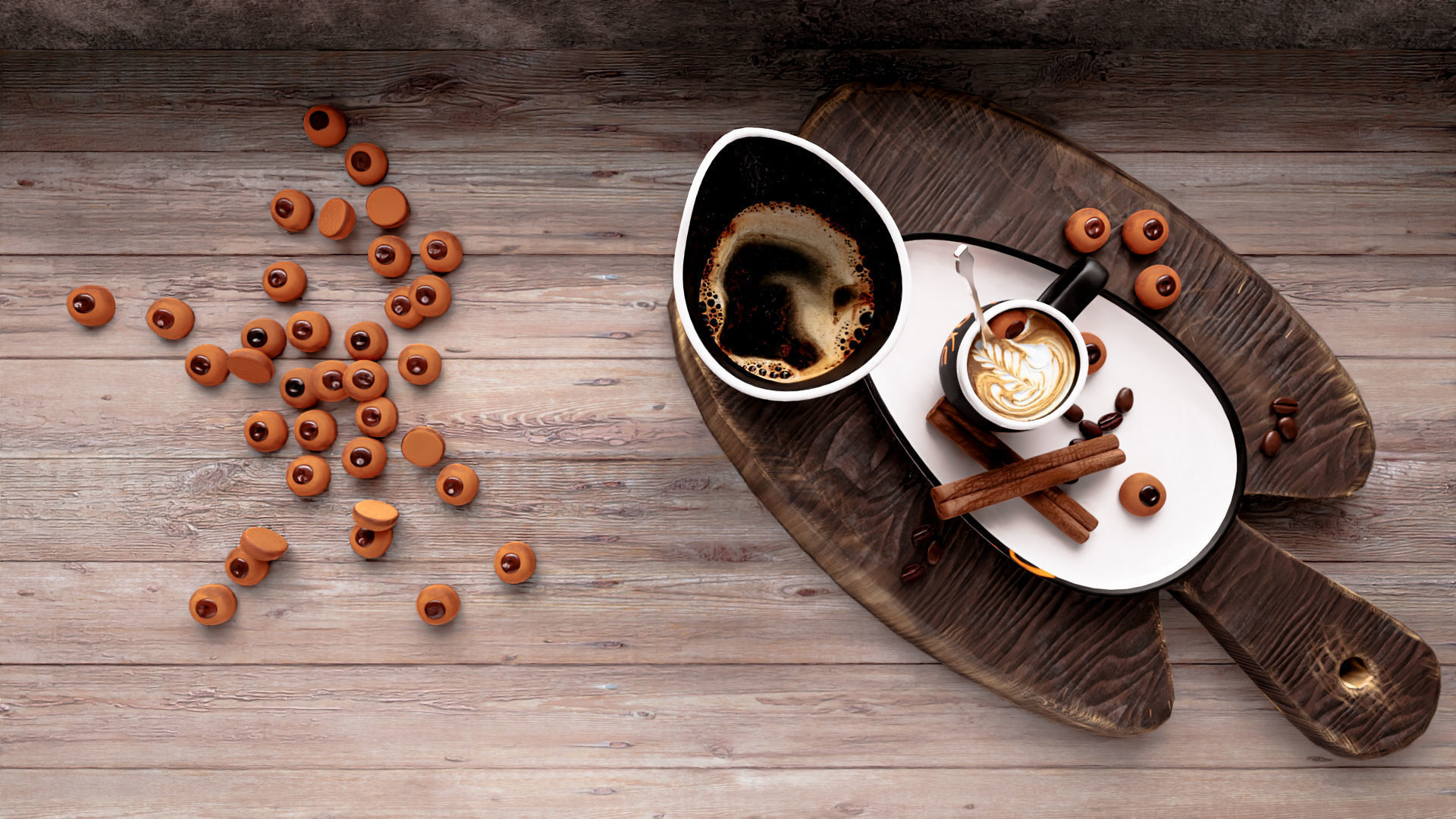 Coffee Asset 01 Free 3D model_1