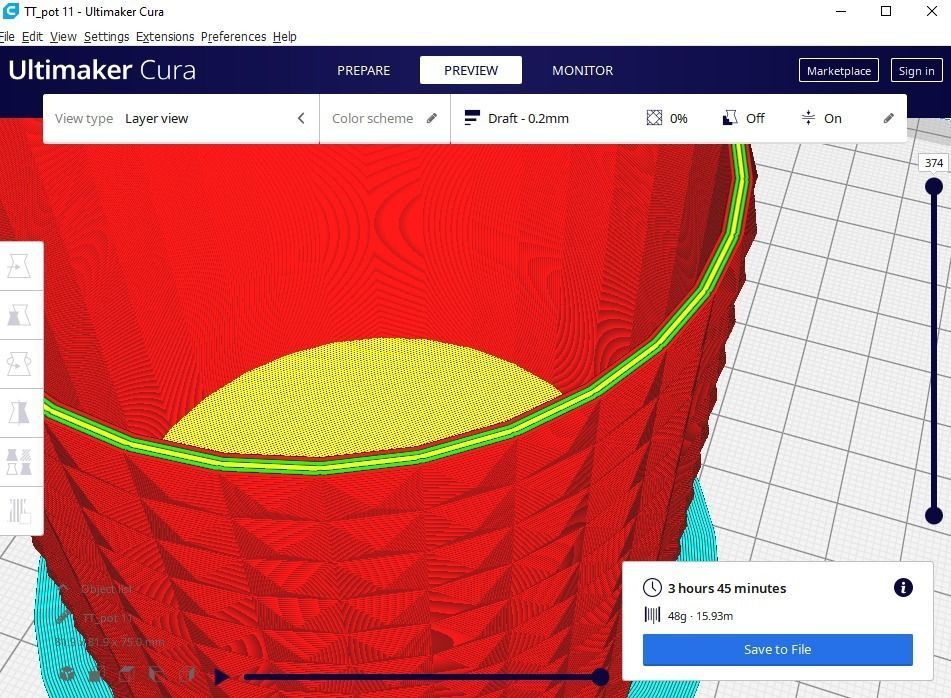 Flower pot planter 11 3D print model_14
