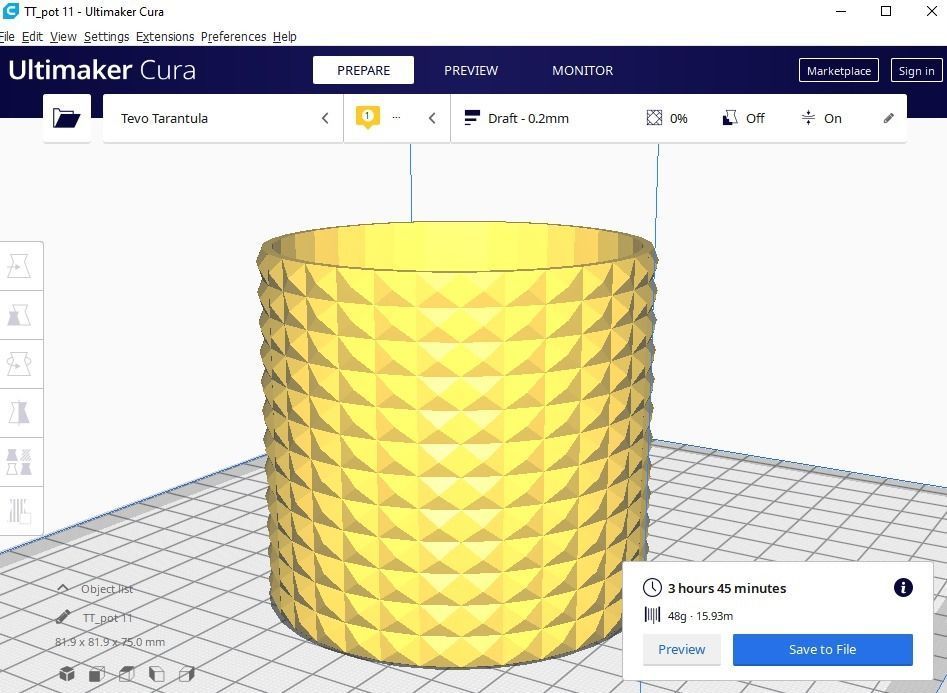 Flower pot planter 11 3D print model_13