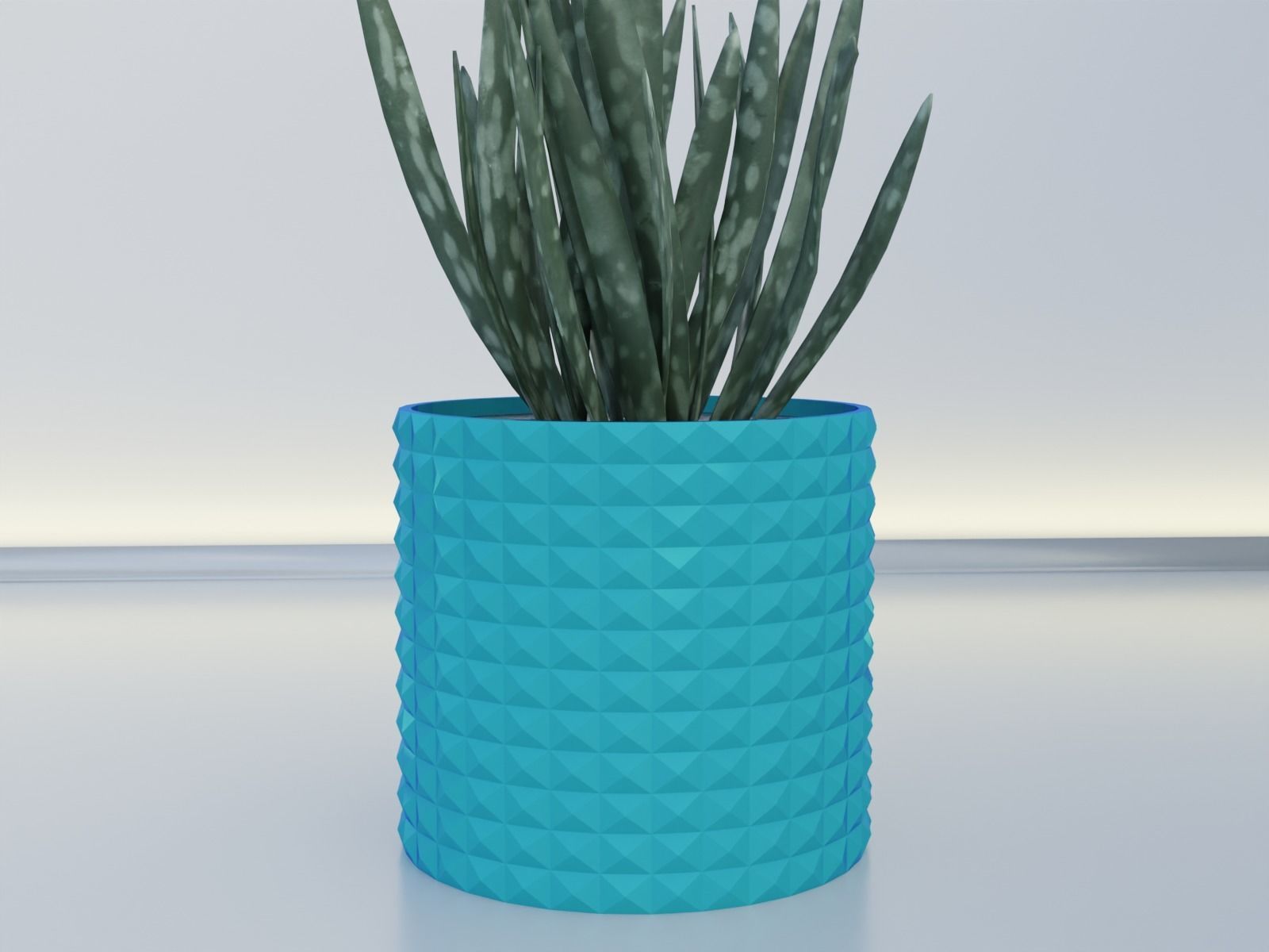 Flower pot planter 11 3D print model_4