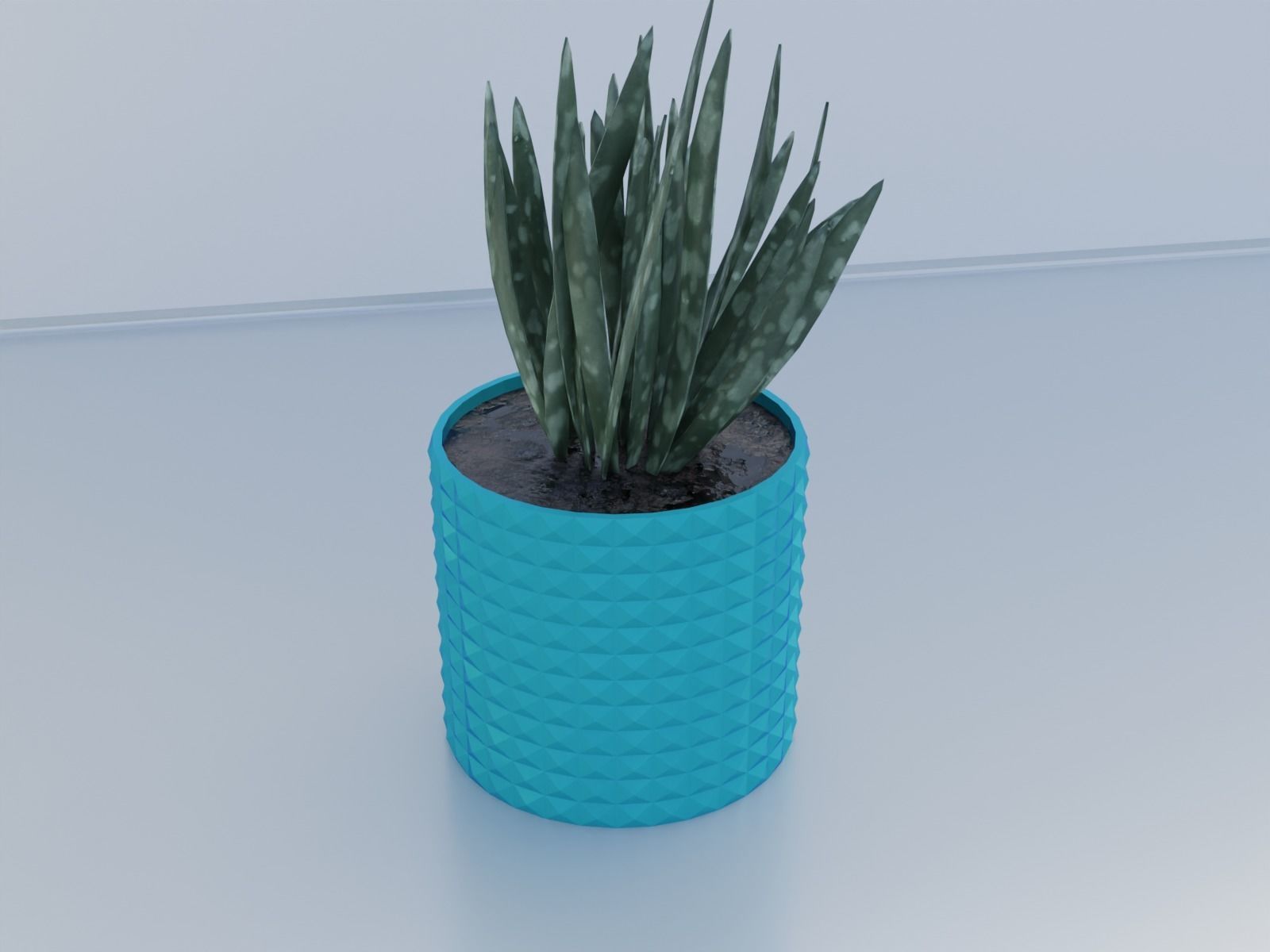 Flower pot planter 11 3D print model_3