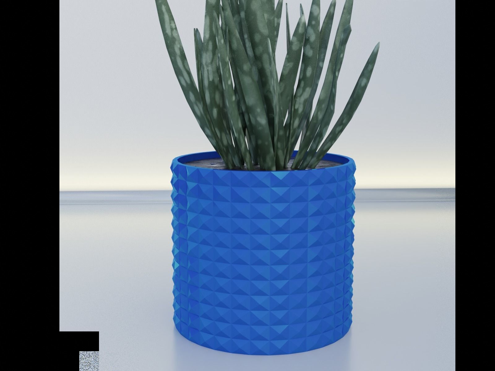 Flower pot planter 11 3D print model_11