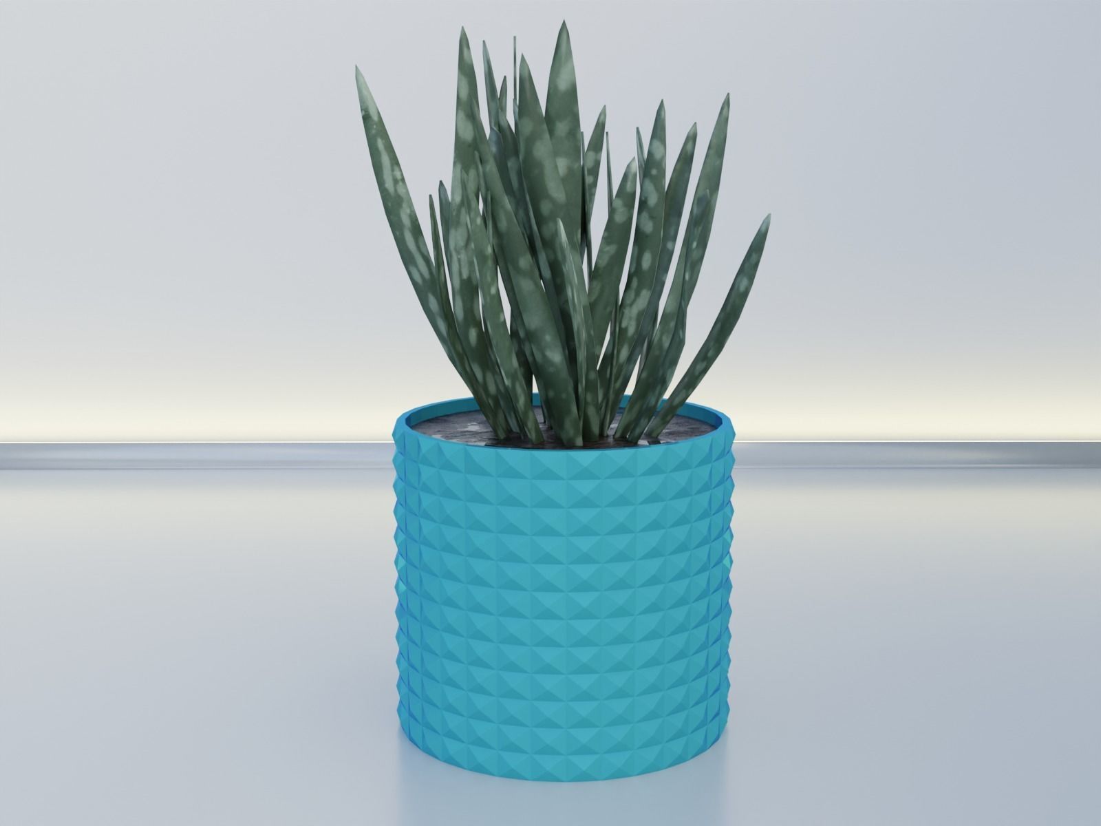Flower pot planter 11 3D print model_7