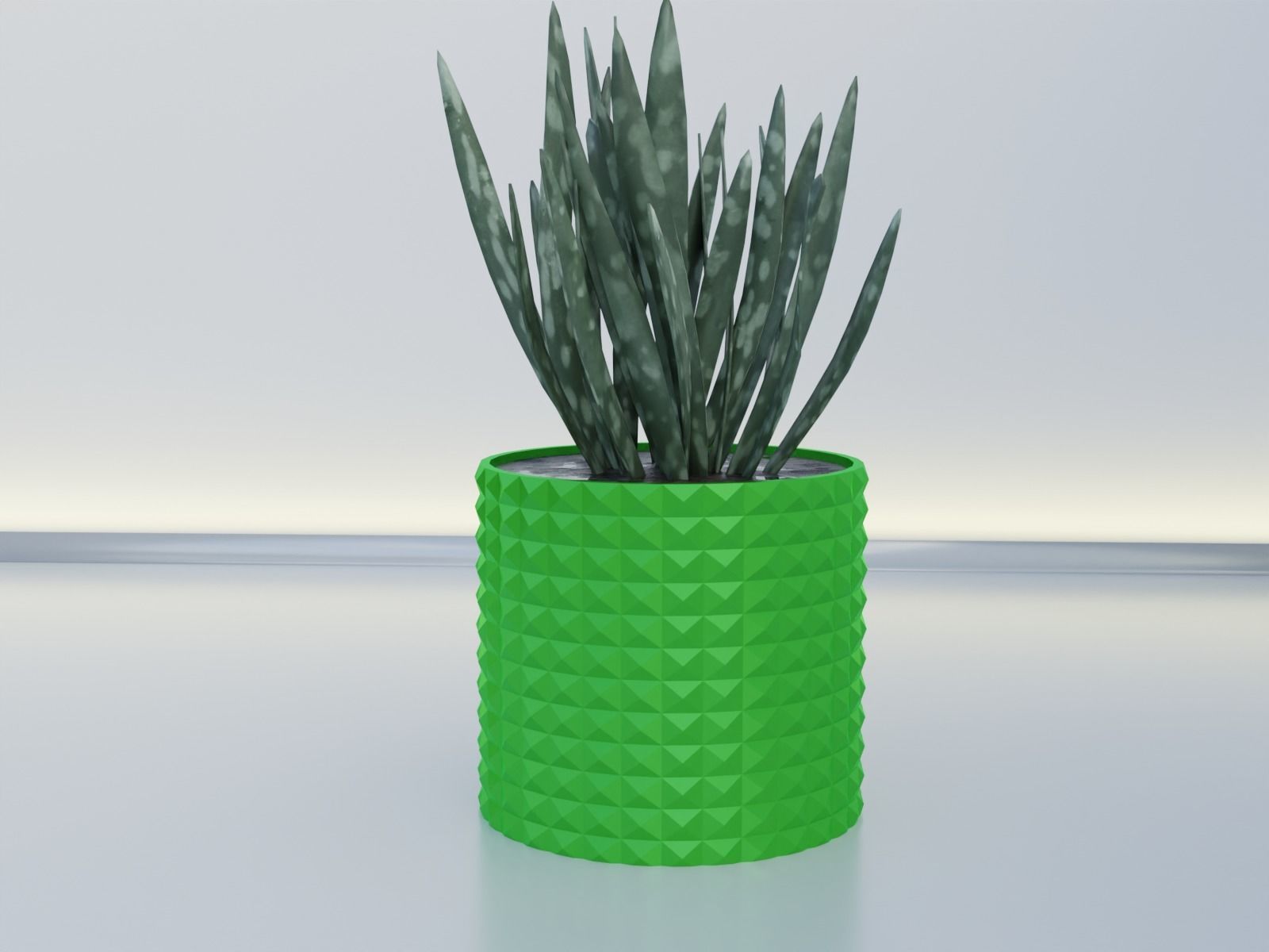 Flower pot planter 11 3D print model_12