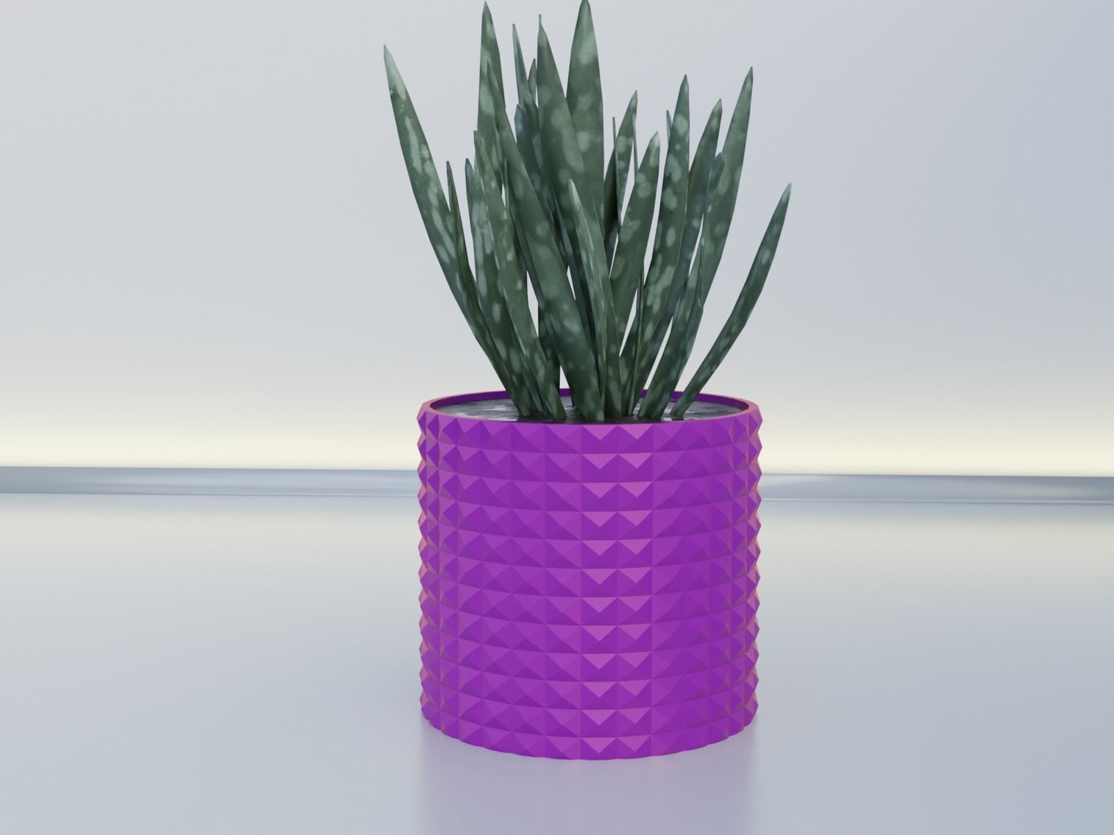 Flower pot planter 11 3D print model_10