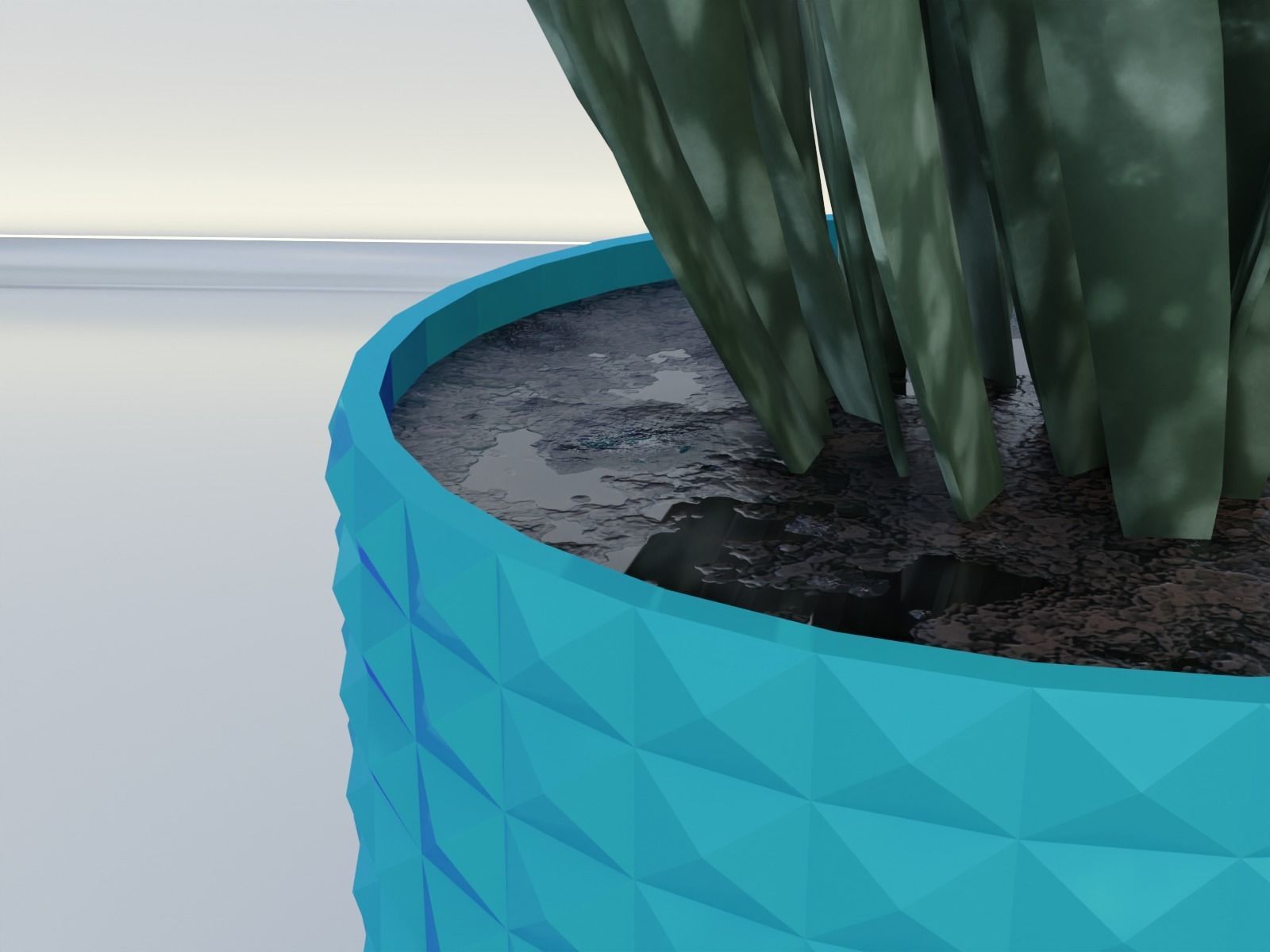 Flower pot planter 11 3D print model_2